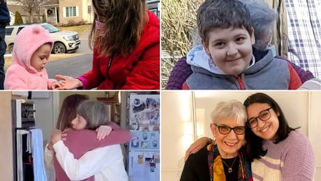 Grandparents are getting to hug their grandkids for the first time after getting vaccinated