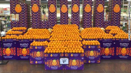 Sumo mandarins on display at a Sprouts Farmers Market store.