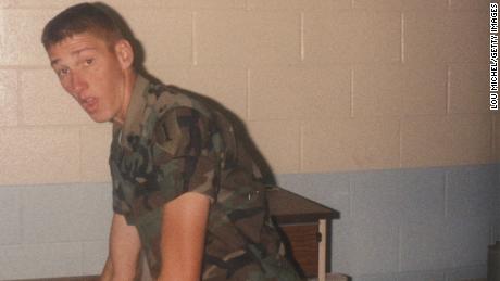 Timothy McVeigh after he joined the US Army, 1988.