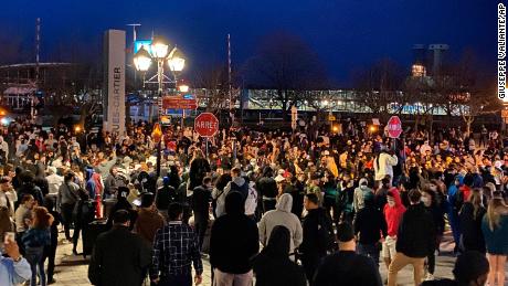 Protests break out in Montreal after the city's latest Covid curfew