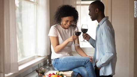 Couples can take some time for themselves, even if it's only when the kids are asleep.