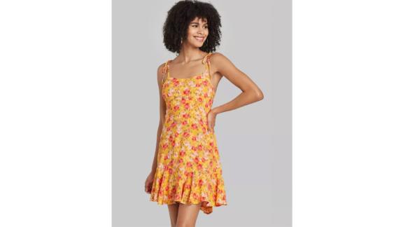 Wild Fable Women's Sleeveless Tie-Strap Drop Hem Dress