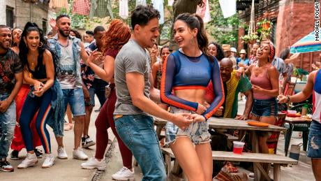 (From left) Anthony Ramos and Melissa Barrera star in the musical "In the Heights."