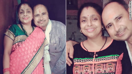Devika's parents, who both passed away during India's second wave of Covid-19.