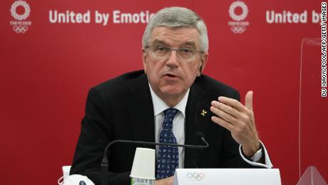 IOC President Thomas Bach speaks during a press conference in Tokyo on November 16, 2020. Within the last few months, the United for Navid Campaign has been writing to Bach, calling for immediate action to be taken against the NOC of Iran.