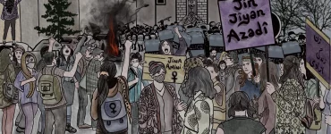 Iran's protesters find inspiration in a Kurdish revolutionary slogan