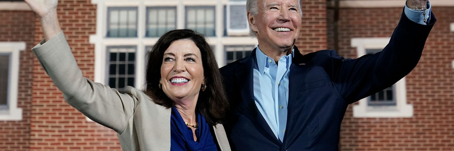 Biden stumps for Hochul in last-minute campaign stop