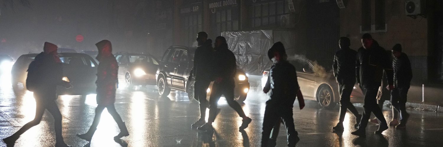 Efforts to return power to Ukrainian homes slowed by wind, rain and freezing conditions