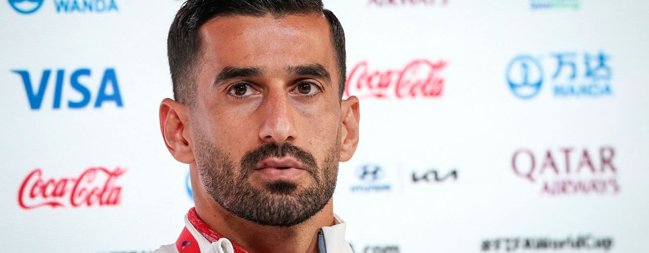 Ehsan Hajsafi becomes first Iranian player at World Cup to back protests at home