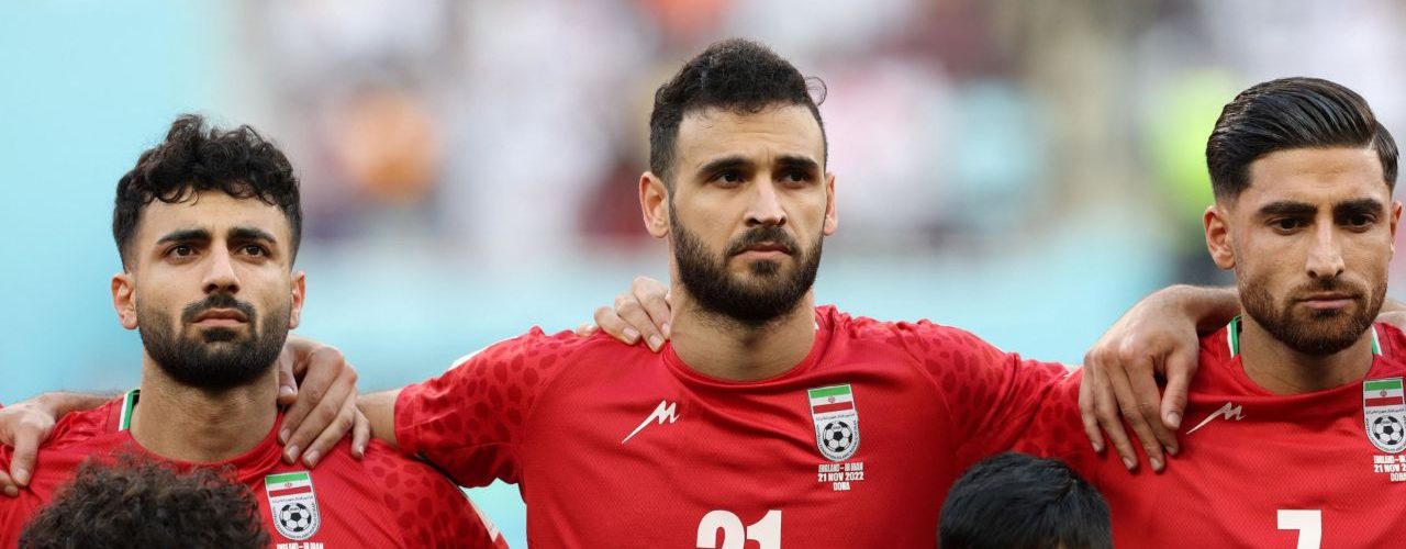 Iran players remain silent during national anthem at World Cup in apparent protest at Iranian regime