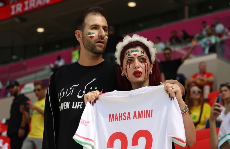 Why are some of Iran’s fans protesting at the World Cup?