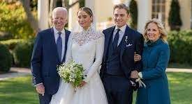Biden granddaughter gets married, offering youthful spin for president turning 80