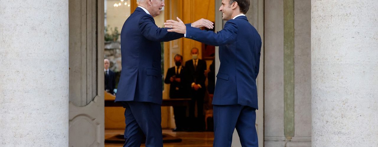 Macron heads to the White House for first state visit of the Biden administration