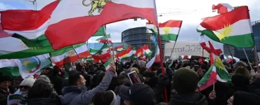 Thousands march to EU parliament in Strasbourg in support of Iran protesters