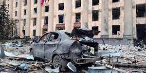 Russian missile attack destroys buildings in Kharkiv, military official says